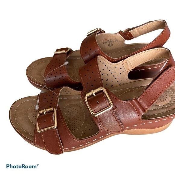 Bella Marie Comfort Sandals! size 6.5 or 6 1/2 - Picture 5 of 6